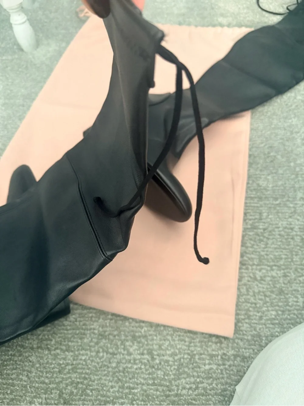 Stuart Weitzman Tieland Over-the-Knee Boots - Black 10